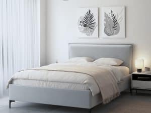 מיטת יחיד או זוגית מעוצבת דגם DOLCE ומזרן ויסקו אורטופדי במבחר מידות ובדים לבחירה.